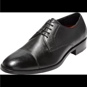 C11630 COLE HAAN MEN'S LENOX HILL‎ CAP TOE OXFORD SIZE 10 WIDE BLACK Classic
